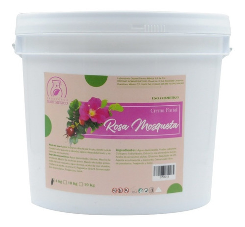 Crema De Rosa Mosqueta Anti-edad (4 Kilos) Tipo De Piel Todo Tipo De Piel