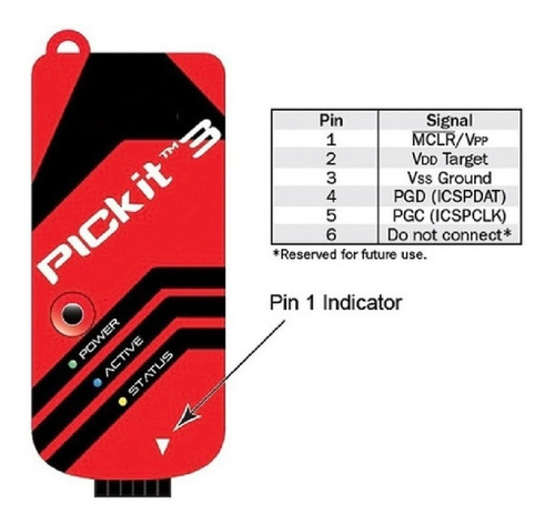 Imagem 2 de 7 de Pic Kit 3 Programador Gravador Usb De Pic Microchip Pickit3
