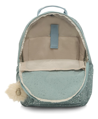 Kipling Seoul Up Backpack K2130576b Snowflake Green X1 Verde Liso