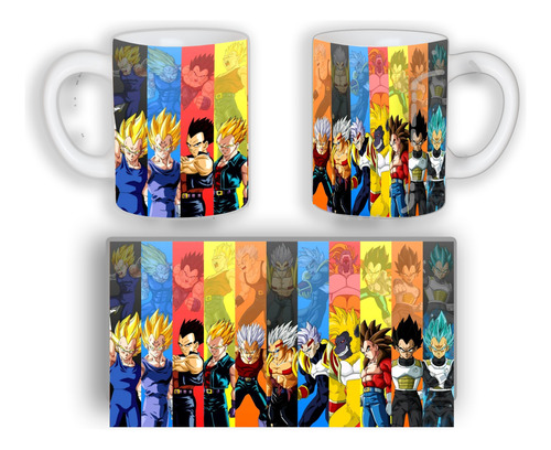 Mug Goku Y Vegeta Dragon Ball Z Pocillo 