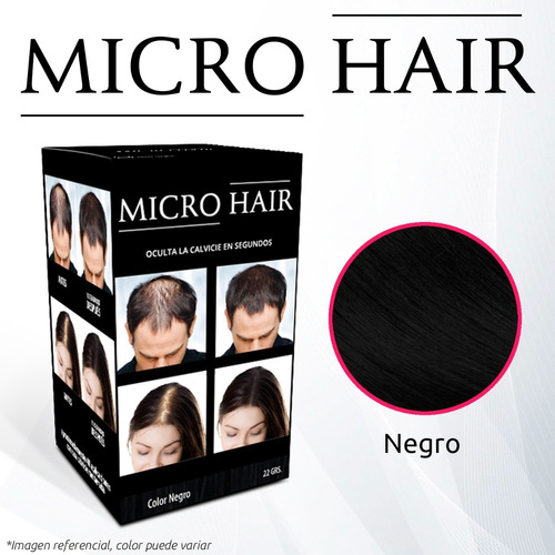 Pack 3 Micro Hair-para Ocultar Calvicie Y Alopecia 3 Colores