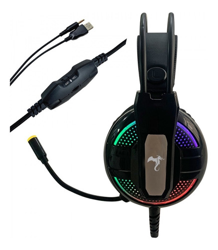 Imagen 3 de 3 de Auricular Con Micrófono Gamer Juegos Ps4 Kolke Kga 506 Odin
