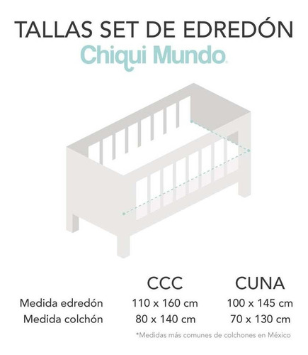 Set De Edredón Para Cuna De Bebe, 6 Pzas. Varios Diseños. Lavanda Hello Baby