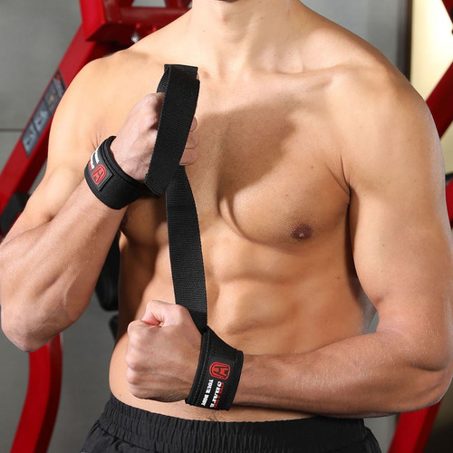 Correas Levantamiento Straps Gym 1 Par, Y 2 Vendas Elasticas