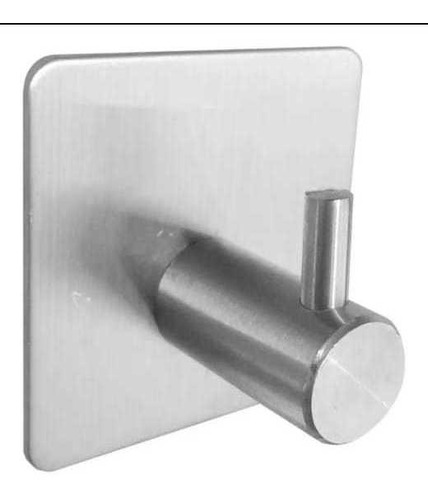 Gancho Perchero Metal Adhesivo Acero Inox Reforzadox X 4 U