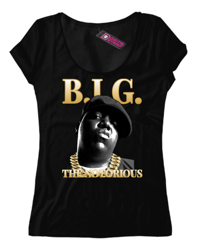 Remera Mujer The Notorious Big Rap Hip Hop Rh33 Dtg Premium