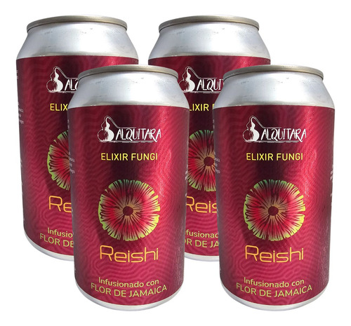 Elixir Fungi Melena De León Reishi Lata 355 Ml Pack 4 Ud