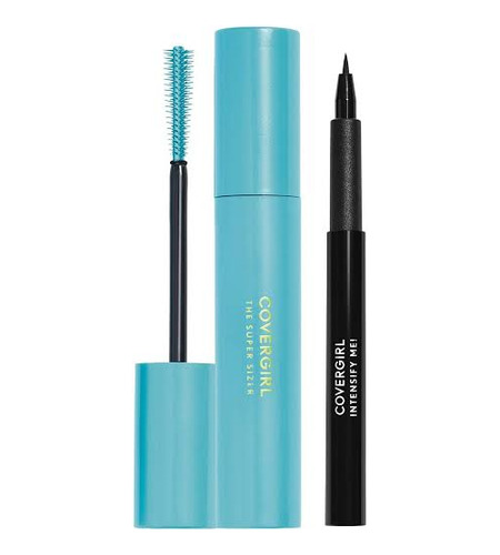 Dúo Covergirl Super Sizer Mascara Y Delineador Intensify Me!