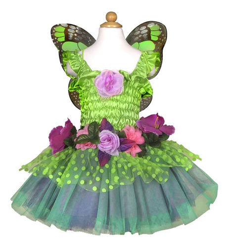 Great Pretenders, Vestido Y Alas De Lujo Fairy Blooms, Verde