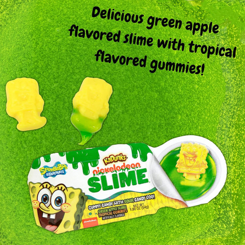 Bala De Goma Fundipperz Bob Esponja 12 Uni. X 54g