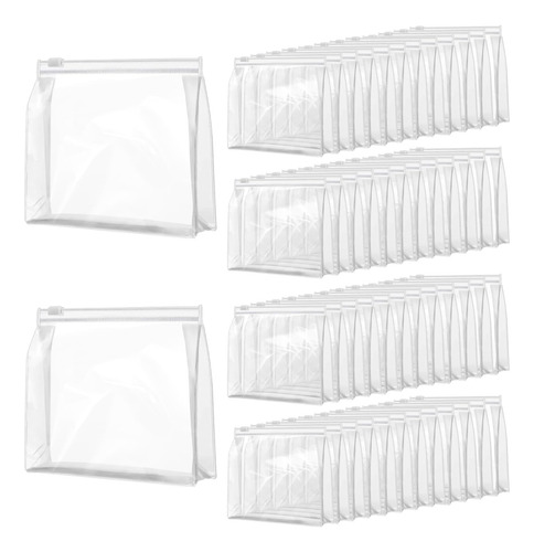 Sareal - Mini Bolsa De Maquillaje Transparente, 50 Bolsas Or