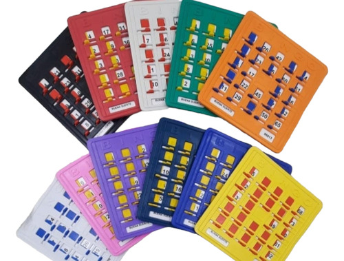 100 Tablas De Bingo De Colores Surtidos