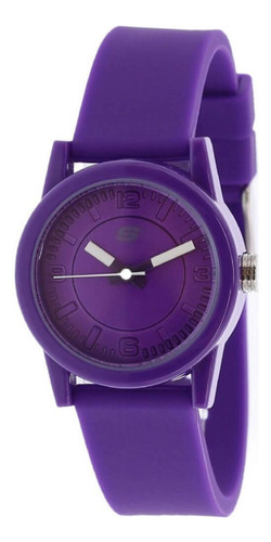 Reloj Para Mujer Skechers Rosencrans Sr6034 Púrpura