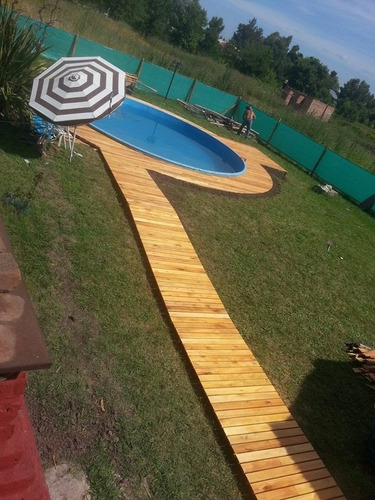 Colocacion Deck De Madera C/materiales O S/ Materiales