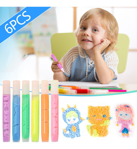 Canetas De Desenho De Pipoca Diy Puffy Pen Puffy 3 Dart Safe