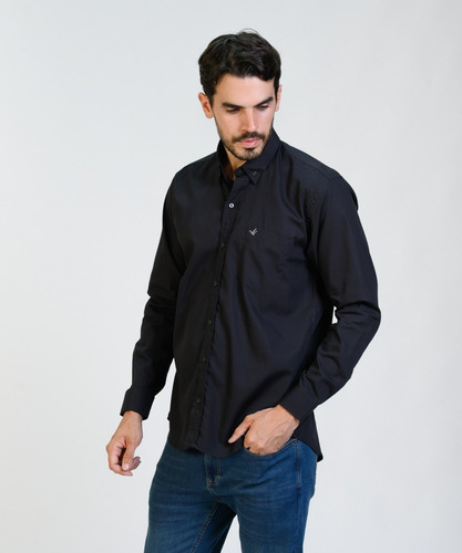 Camisa Poplin Hombre Brooksfield Bolsillo Regular Fit 3584b