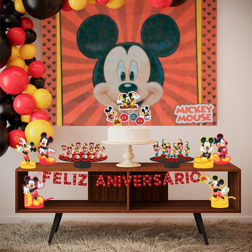 Kit Festa Fácil Mickey Mouse - Decoração De Aniversário