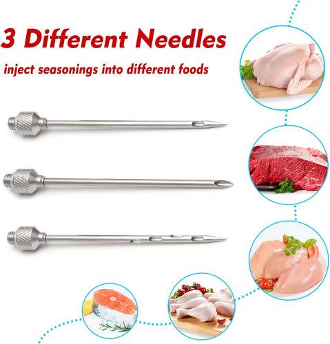 Inyector De Carne, Tge-v Kit De Inyector De Adobo Para Barba