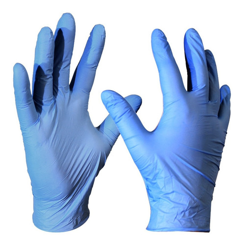 Guantes De Nitrilo Azul Caja 100 Unidades