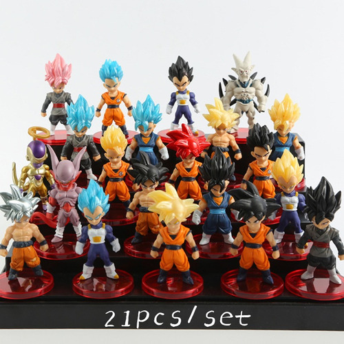 21 Unids/set Dragon Ball Trunks Saiyan Monkey King Figura