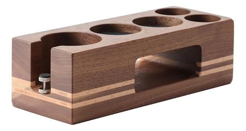 (l) Soporte Portafiltro Tamper Station Con Base De Madera Es