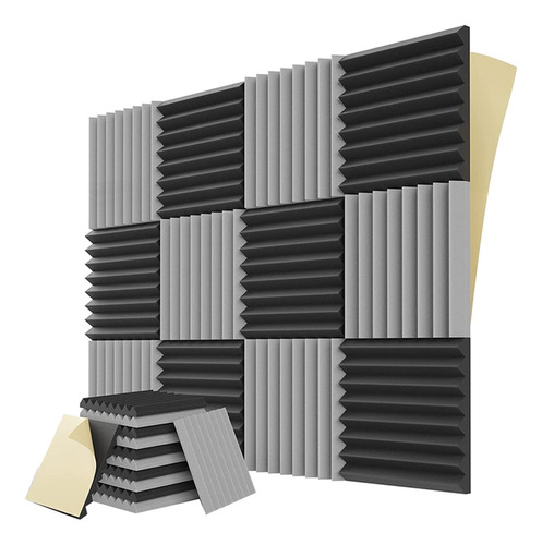 Paneles De Espuma Insonorizados F512 Pack Con Autoadhesivo,
