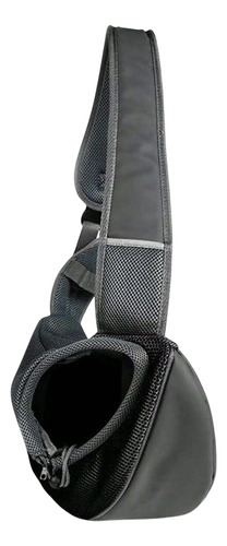 Mochila De Transporte Para Mascotas Con Malla Transpirable S Gris Oscuro
