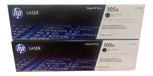 Combo Toner Hp 105a Hp105a W1005a Original 2 Unidades Vrfca