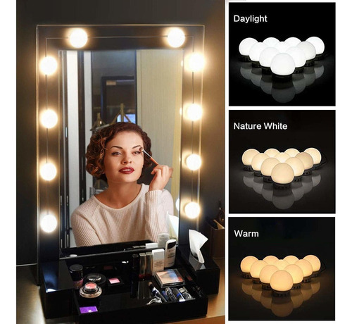 Focos Led De Lámpara Led Para Espejo De Maquillaje Premium A