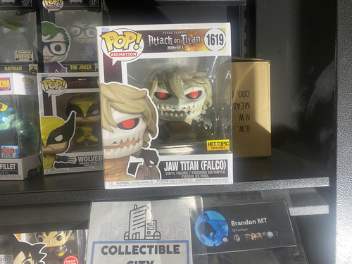 Funko Pop Lot Attack On Titan - Jaw Titan - Levi - Christa (Usado)
