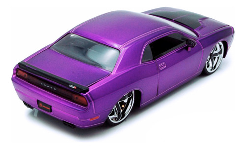 Dodge Challenger Srt8 2008 Big Time Jada 1/24 Sin Caja Mor