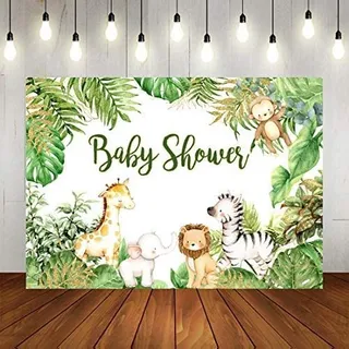 Decoración Safari Animales Bebé Telón De Fondo Fiesta De 