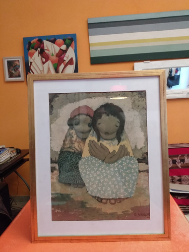 Reproduccion De R. Schurjin 1966 Enmarcado C/vidrio 55cm X45 (Usado)