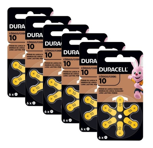 Pack 36 Pilas Duracell Activair 10 Audífonos - Todopilas