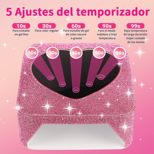 Set Recargable De Lámpara Led Uv Para Uñas Con Taladro