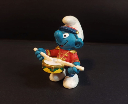 Pitufo Tambor / Drummer Smurf - Marca Schleich. Alemania