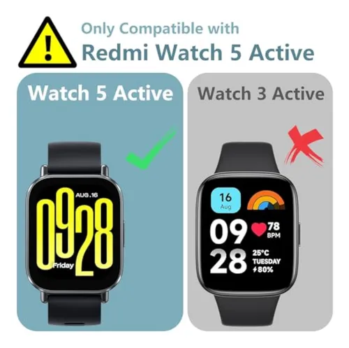 3pcs Funda Protectora Templada Para Redmi Watch5 Active