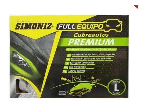 Cubreauto Pijama Premium Carpa Carro Impermeable Talla L