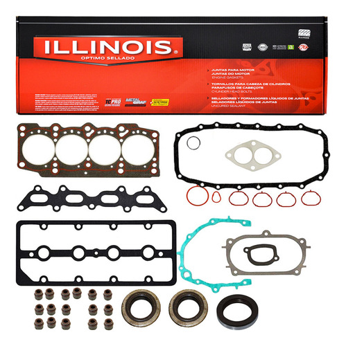 Juego Descarbonizacion Completo Illinois Fiat Idea 1.4 2013