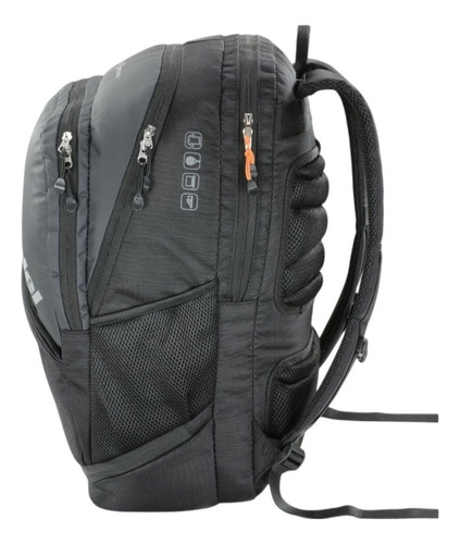 Mochila Bullpadel Bpm25001 Hack Negra Color Negro