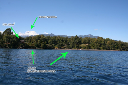 Imagen 4 de 14 de Espectacular Casa Lago Calafquen Orilla De Playa Para 16 P.