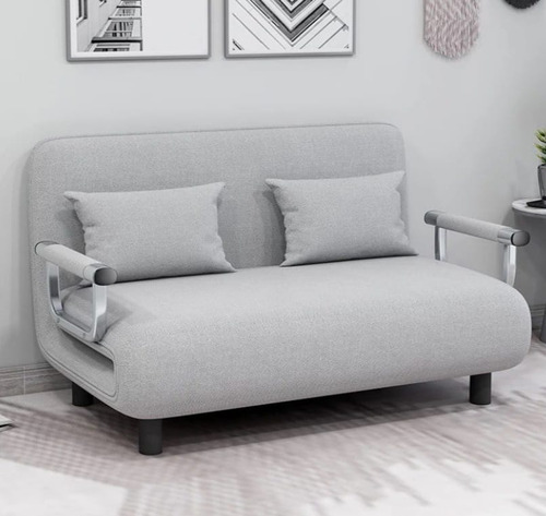 Sofá Cama Gris Linen Myc (Usado)