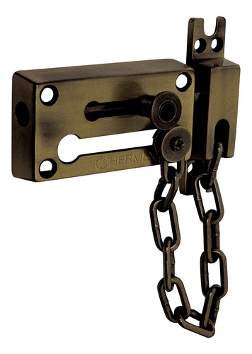 Pasador Puerta Pestillo Con Cadena Cerrojo Laton 43708