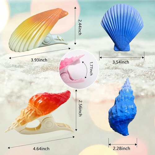Pinzas Para Toallas De Playa Para Sillas De Playa, Clips Par