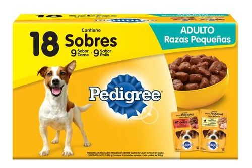 Pedigree Comida Húmeda 18 100 G - Unidad a $508