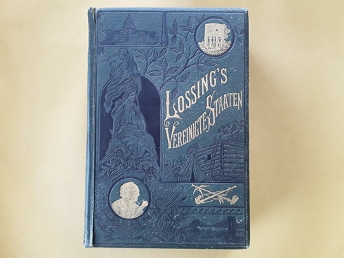 Livro Antigo Raro História Dos Estados Unidos 1884 Em Alemão (Usado)