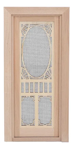 Pantalla De Madera Para Puerta De Muñecas, Abedul, Tamaño 1: