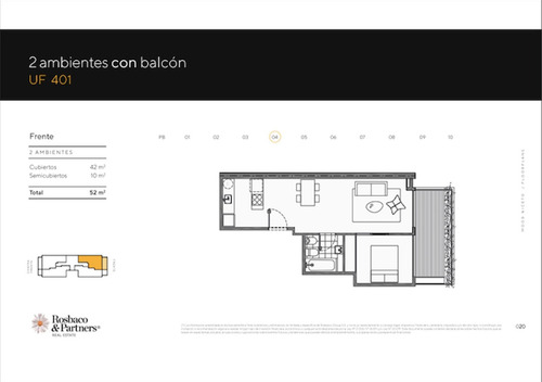 Imagen 10 de 11 de 2 Ambientes Venta Palermo A Estrenar Edificio Mood