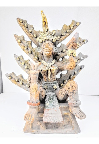 Mayahuel Figura Barro Echa A Mano Diosa Del Pulque Azteca