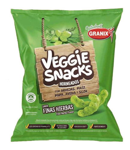 Veggie Snacks Finas Hierbas 45g Granix / Horneado /